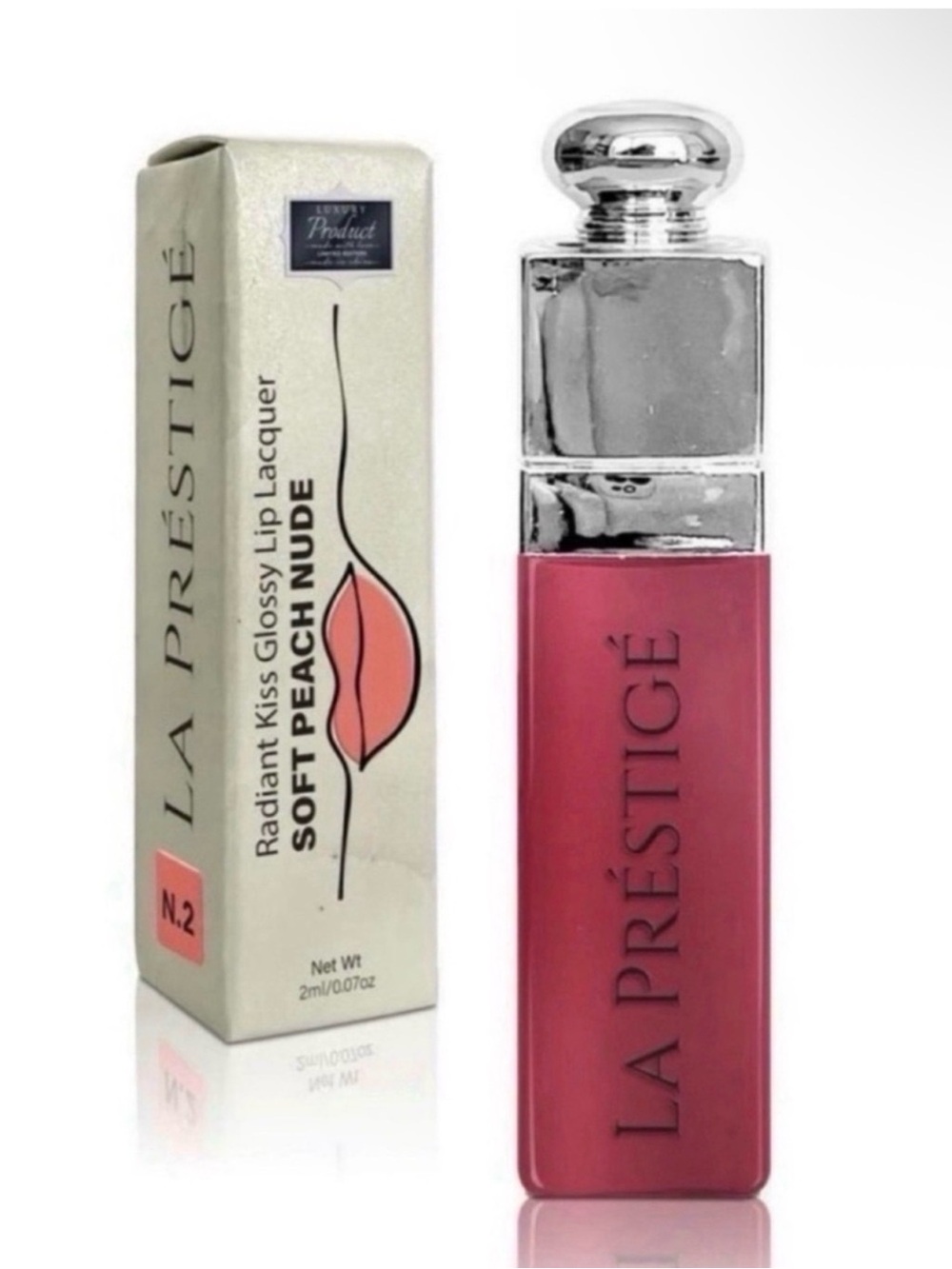 Predire La Prestige Radiant Kiss Glossy Lip Lacquer ~ Soft Peach Nude